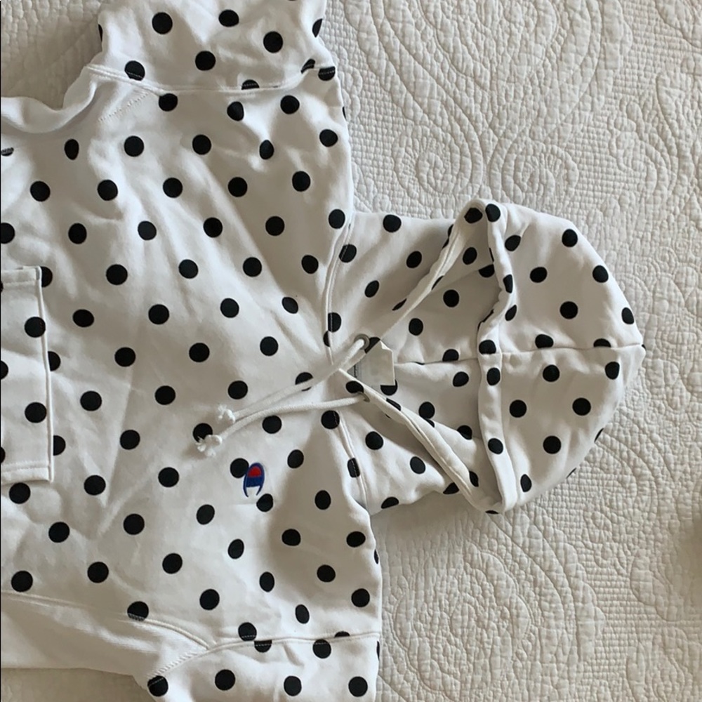 Champion polka dot cropped sweater